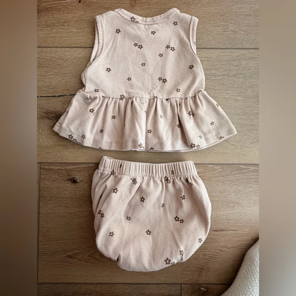 Mebie Baby Floral Neutral Kids Outfit